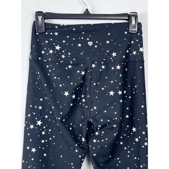 WILDFOX Sweat Black Star Print Leggings Size Medium - Picture 7 of 11